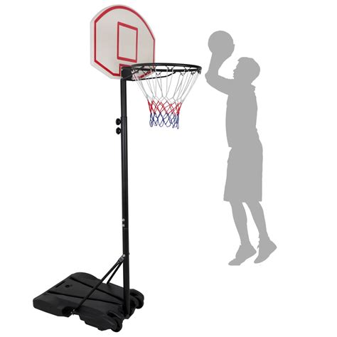 Zeny Portable Height Adjustable 4 7 Ft Basketball Hoop Basketball