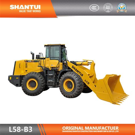 Shantui 5 Tons Front End Bucket Hydraulic Wheel Loader L58 B3 China