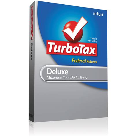 Intuit Turbotax Deluxe Plus E File Cd Rom Federal