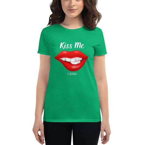 Kiss Me Sexy Lips Shirt Womens Short Sleeve T Shirt Sexy Lips Shirt