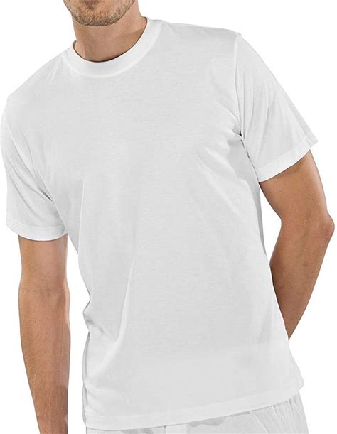 Schiesser Pcs American T Shirt Round Neck Men S T Shirt White Amazon Co Uk Clothing