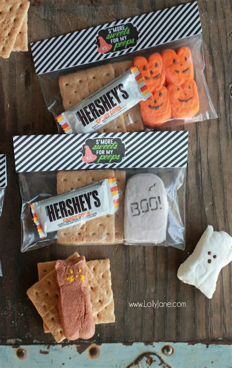 Halloween Smores Treats With Free Printable Bag Toppers Edible Crafts