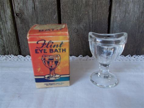 Vintage Eye Cup Eye Wash Eye Bath Cup With Box Etsy