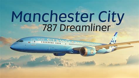 Manchester City 787 Dreamliner Livery Painting Timelapse Etihad