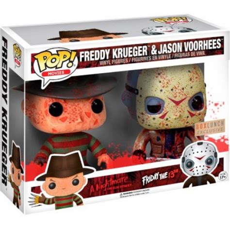 Funko Pop Freddy Krueger And Jason Voorhees Bloody Friday The 13th 0