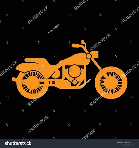 Motorcycle Side View Isolated On White Stock Vector Royalty Free