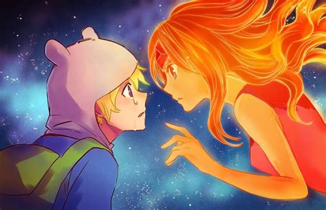 Finn And Flame Princess Adventure Time Couples Fan Art 34654225