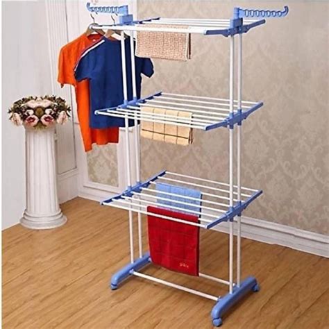 Hangers & accessories for clothes and shoes. Stainless Steel Clothes Hanger 3 Layers Rack Hanger Cloth ...