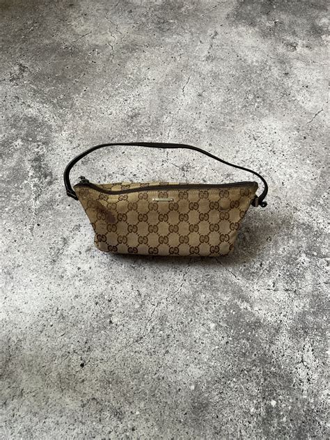 Gucci Gucci Vintage Boat Pochette Bag Mini Monogram Grailed