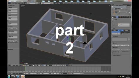 Blender Tutorial Making A House Part 2 Youtube