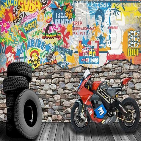 Motorcycle Graffiti Wallpaper