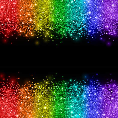 Rainbow Glitter Background Illustrations Royalty Free