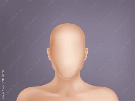 Vector Faceless Human Model Blank Dummy Part Of Male Or Female Body