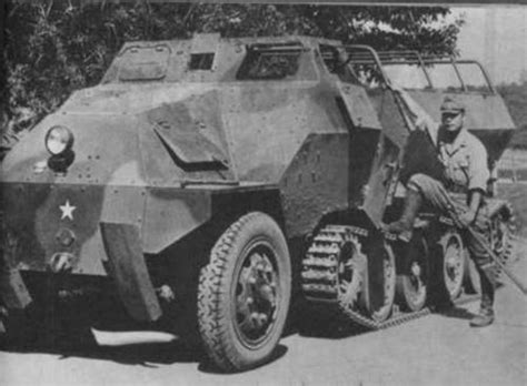 A Type 1 Ho Ha Armored Half Track Personnel Carrier Outskirts Of Tokyo