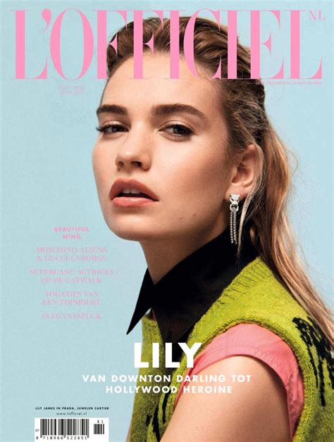 Lily James Lofficiel Netherlands 2018 Cover Fashion Shoot