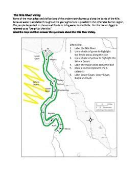 See the related link for more information. The Nile River Valley Map Activity | 7th Grade SS ...