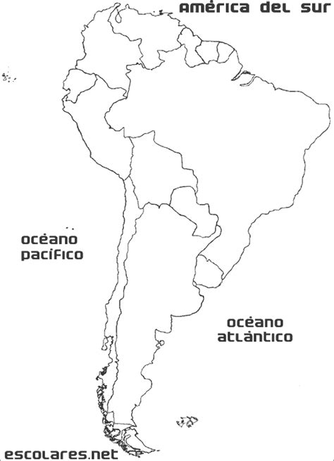 Mapa De América Del Sur Sudamérica