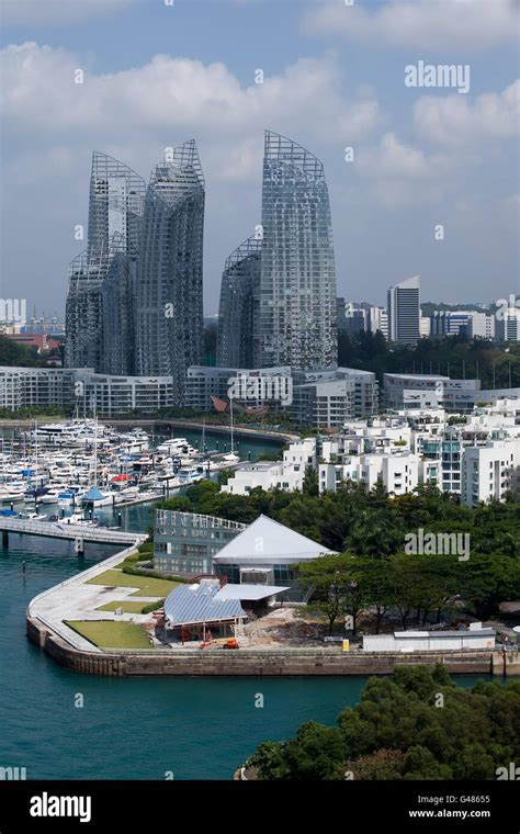 Keppel Bay Marina Singapore Stock Photo Alamy