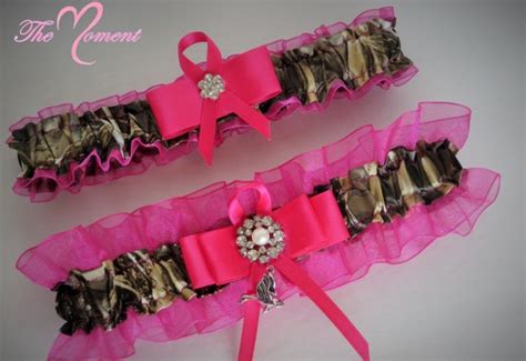 Hot Pink Realtree Camo Garter Set Camo By Themomentwedding On Etsy