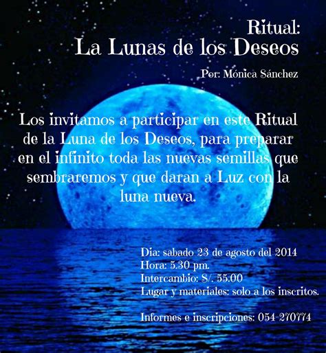 Ritual La Luna De Los Deseos Página Web De Zipactonal