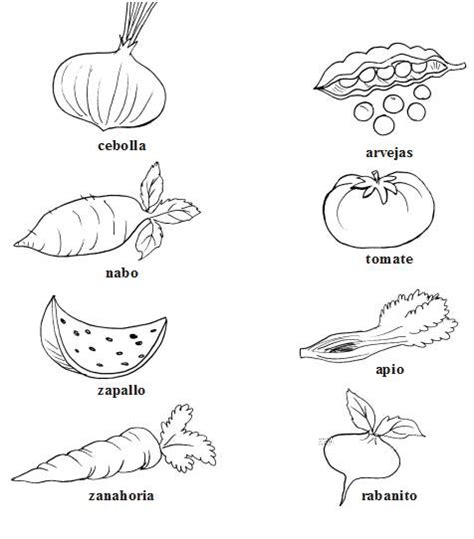 Dibujos de alimentos saludables para niños. Alimentos de origen animal para colorear - Imagui
