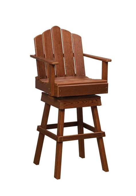Cedar Wood Captains Swivel Chair From Dutchcrafters Amish Furniture