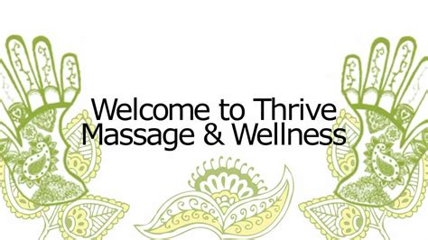 Thrive Massage And Wellness Youtube