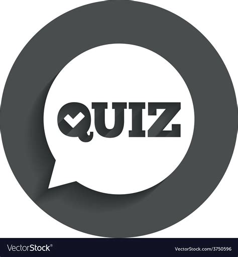 Quiz Sign Icon Questions And Answers Game Vector Image