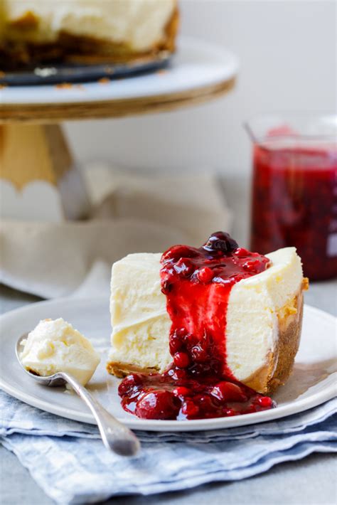 Liquid oil lemon sauce, 1/3 c. Classic baked cheesecake with easy berry sauce - Simply ...