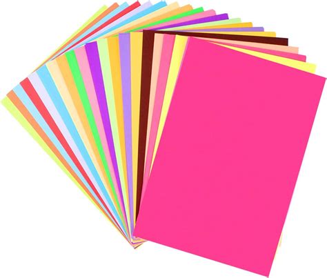 Supvox Colored Cardstock Paper 85 X 11 Inches 100 Sheets20 Color