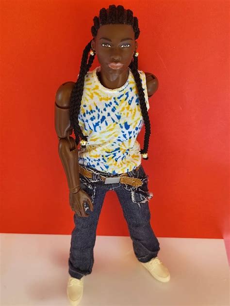 Afro American Ken Fashionistas OOAK Doll With Dreadlocks Etsy