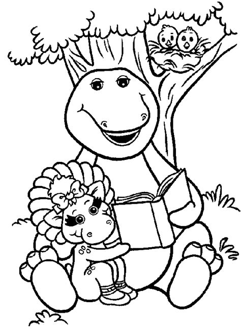 Best Coloring Pages Site Barney In Car Coloring Pages For Kids