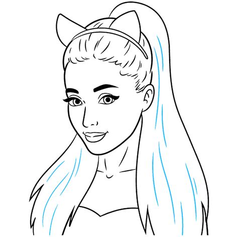 Drawing Of Ariana Grande Easy Drawing Of Ariana Grande Step By Step