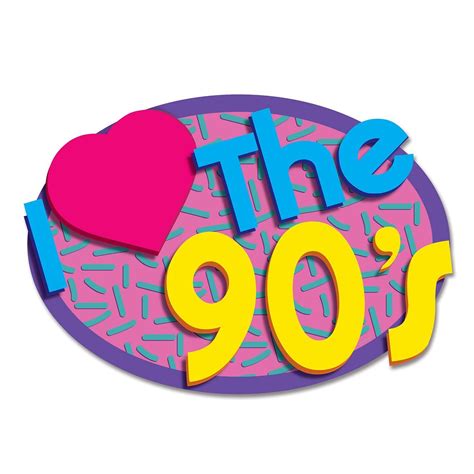 I Love The 90s Cutouts 2pkg 90s Theme Party 90s Theme Party