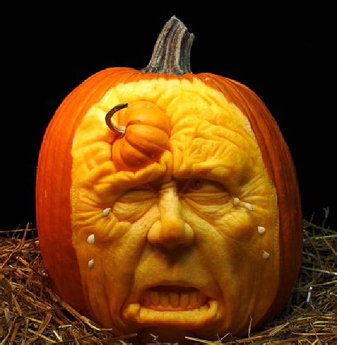 Pumpkin Head Halloween Pumpkin Carvings
