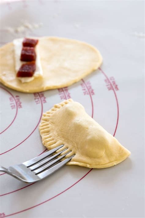 Guava Cheese Empanadas Are First Filled And Then The Dough Edges Are