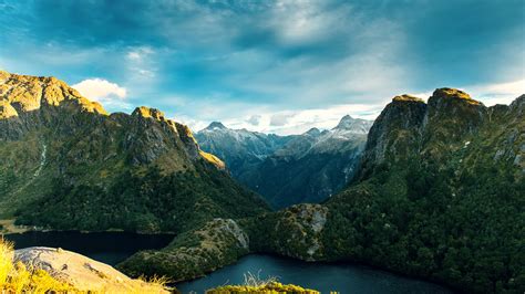 1600x900 New Zealand Fiordland National Park Mountains