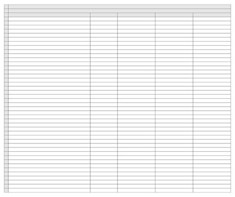 Printable Blank Excel Spreadsheet Template In 2021 Spreadsheet