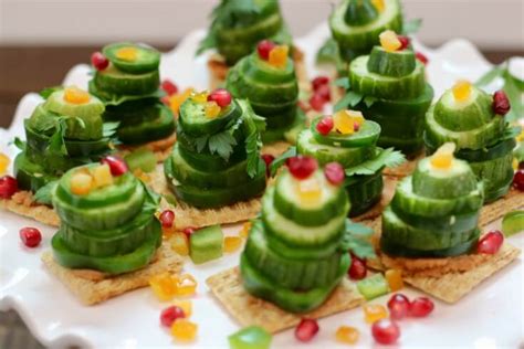These festive appetizers are sure to impress your holiday guests. Vegetable Stack Christmas Trees Recipe - Happy and Blessed Home
