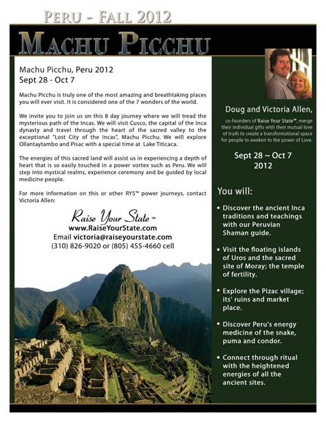 Tour Machu Picchu And Enrich Your Life
