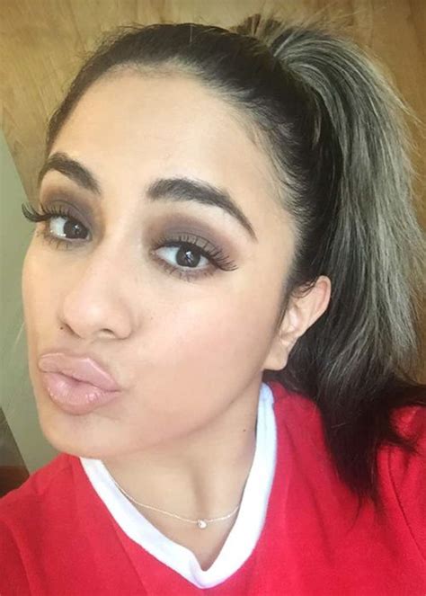 Ally Brooke Straight Dark Brown All Over Highlights High Ponytail