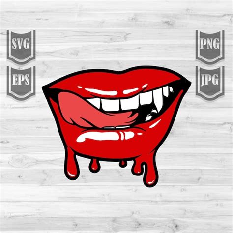 Sexy Dripping Lips Svg File Licking Lips Svg Lips Svg Etsy