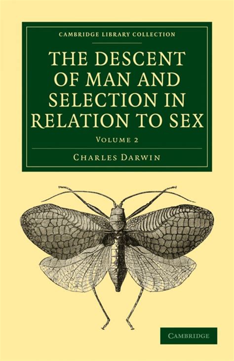 The Descent Of Man And Selection In Relation To Sex Volume 2 Nhbs Academic And Professional Books