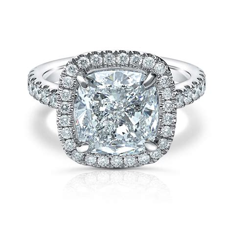 Engagement Ring Halo Cushion Cut Richards Gems And Jewelry