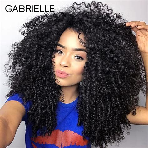 Gabrielle Hair Weave Bundles Malaysian Kinky Curly Hair Bundles Weave Non Remy Human Hair