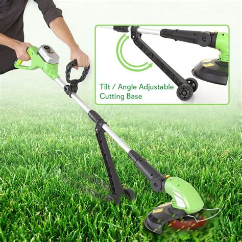 Serenelife Rechargeable Cordless Weed Wacker String Trimmer Lawn Edger