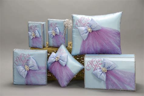 Lilac And Gold Quinceanera Set Quinceanera Style