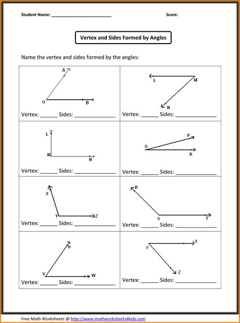 10 Types Of Angles Worksheet Worksheets Decoomo