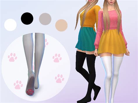 The Sims Resource Socks Kitty Paws