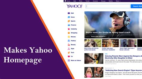 How To Make Yahoo My Home Page Solution By Yahoo Homepage